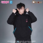 Vocaloid Hatsune Miku Neon Electronic Music Project Moeyu Miku Merch Black Hoodie